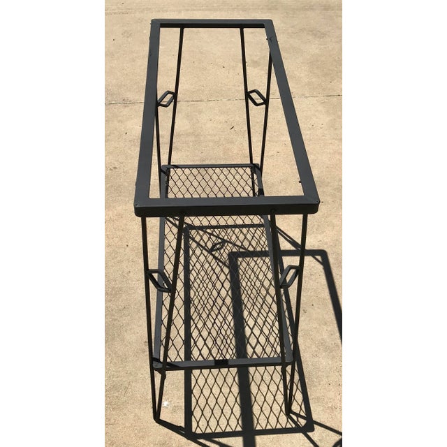 Mid 20th Century Mid Century Modern Black Iron Plant Stand For Sale - Image 5 of 8