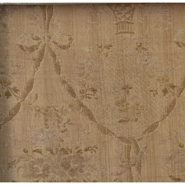 Textile Antique French Hand Painted Carved French Louis XVI Partition or Screen For Sale - Image 7 of 11