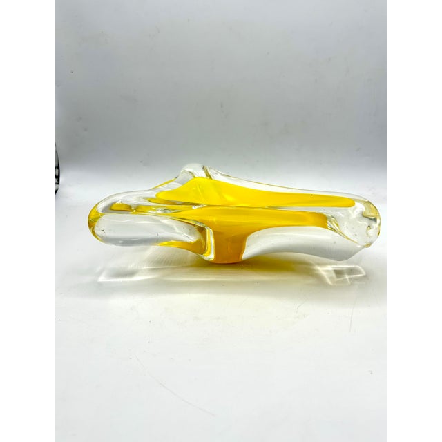 Mid 20th Century Mid-Century Murano Sommerso Italian Glass Sculptural Catchall For Sale - Image 5 of 13