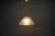 Metal Vintage Space Age White Textured Glass Pendant Lamp, 1970s For Sale - Image 7 of 11