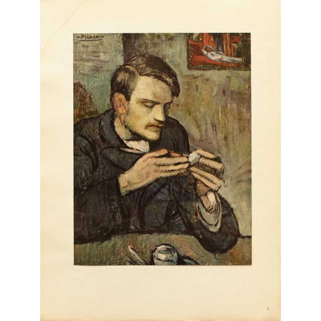 1948 After Pablo Picasso "The Absinthe Drinker", First Edition Parisian Offset Lithograph For Sale - Image 10 of 11