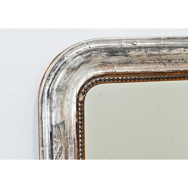 French 19th Century Silver Gilt Louis Philippe Mirror For Sale - Image 10 of 12