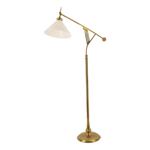 Art Deco Adjustable Floor Lamp from Wiener Werkstätte, 1920s For Sale