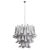Italian Petal Suspension Lamp with Glass Gray and White Glass, 1990s For Sale - Image 12 of 12