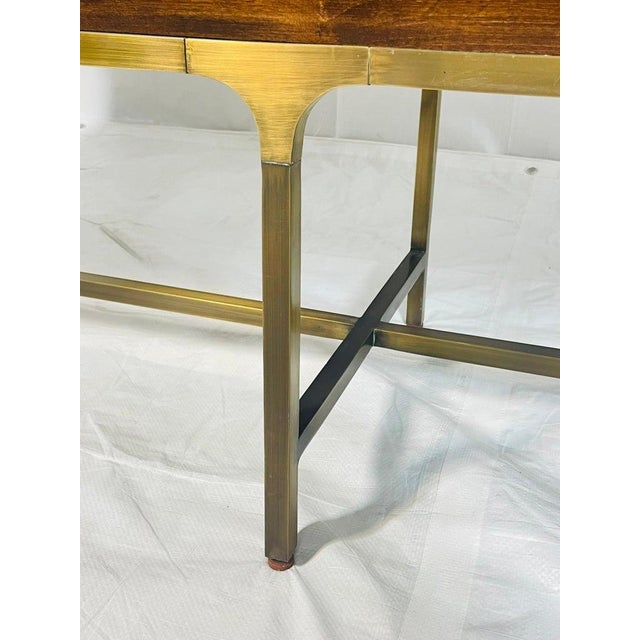 Walnut and Brass Credenza by Century Furniture, Made in the United States For Sale - Image 17 of 18