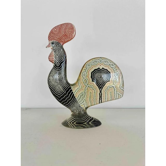 Abraham Palatnik, Modernist Rooster Sculpture, 1974, Multicolored Acrylic Resin For Sale - Image 18 of 18
