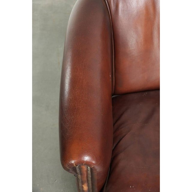 English Sheepskin 2-Seater Club Sofa For Sale - Image 7 of 14