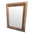 Large Italian Mid Century Braided Twist Wood Mirror For Sale