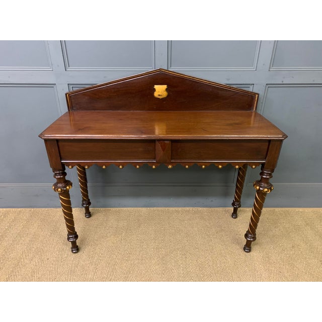 Brown Victorian Mahogany Hall Table, 1865 For Sale - Image 8 of 18