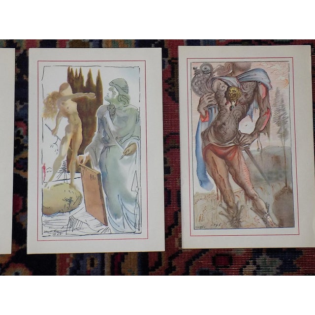1940s Vintage Mid 20th Century Salvador Dali Surrealist Lithographs - Set of 6 For Sale - Image 5 of 6