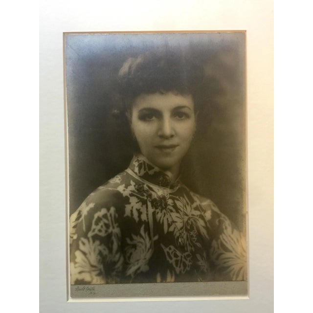 Portraiture Original Photograph of an Actress by the Photographer Arnold Genthe For Sale - Image 3 of 7