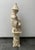 Ceramic Vintage Chinoiserie Statue Musician on Pedestal For Sale - Image 7 of 11