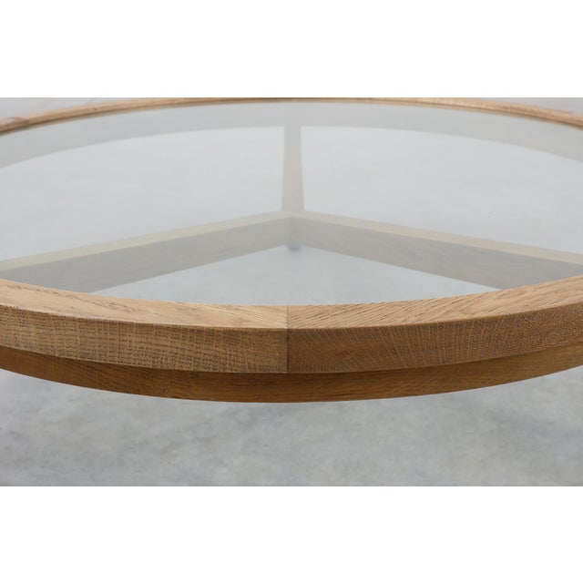 Brown Modern Table in Ceder Wood and Glass, Italy, Late 20th Century For Sale - Image 8 of 13