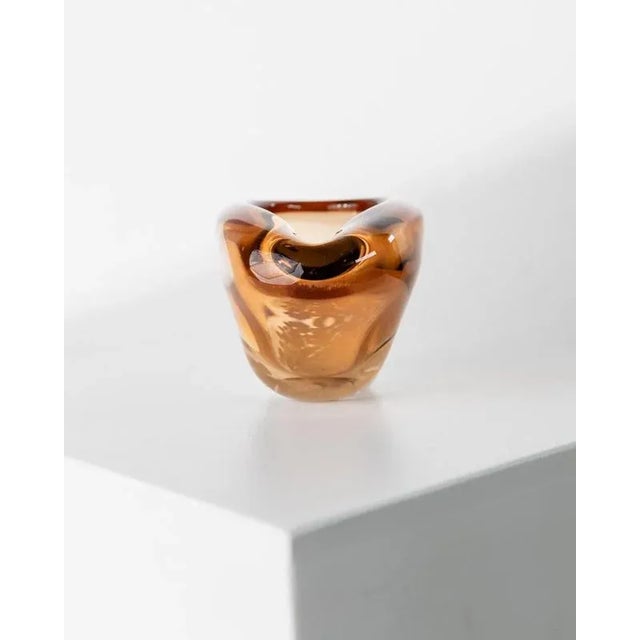 Vintage Czech Glass Bowl or Ashtray by Pavel Stejskal for Beranek Skrdlovice, 1970s For Sale - Image 5 of 11