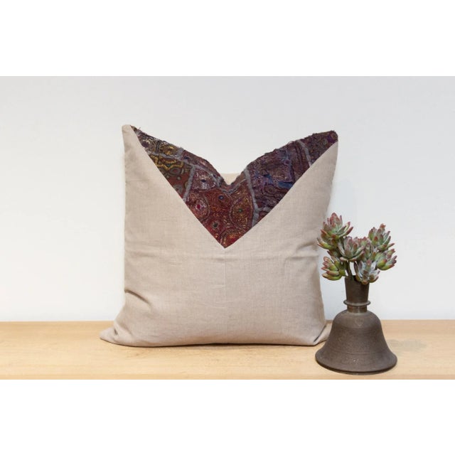 Textile Rohira Antique Tapestry Linen Pillow For Sale - Image 7 of 7