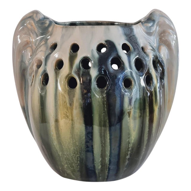 Ceramic Vase by Michael Andersen & Son, 1890s For Sale