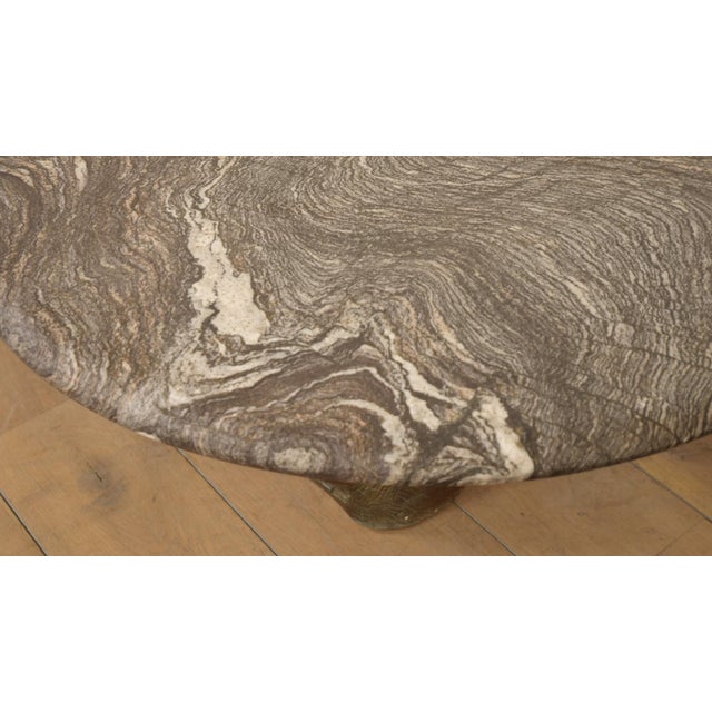 Vintage Coffee Table in Marble, 1970s For Sale - Image 9 of 12
