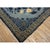 Antique 1880s Blue Classic Greek Key Chinese Peking Knotted Wool Small Rug For Sale In New York - Image 6 of 9