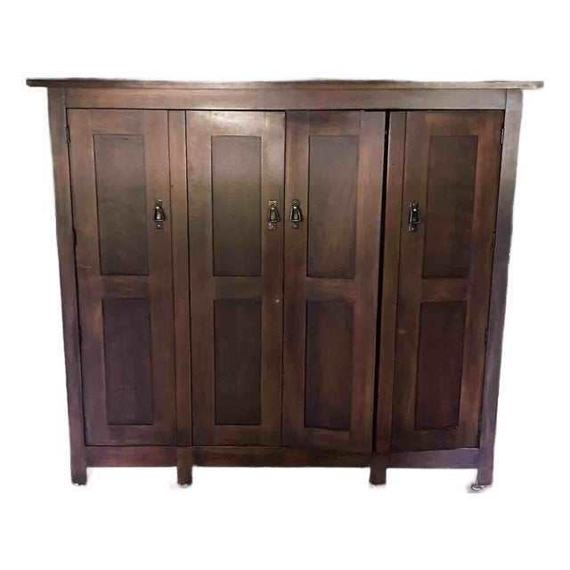 Vintage Pottery Barn Media Armoire, Attributed For Sale
