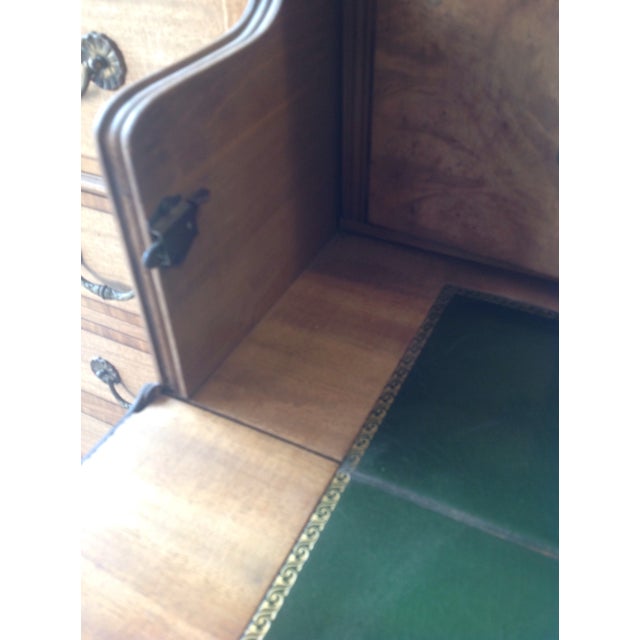 Mid 18th Century Cabinet With Curved Glass Doors and Drop Down Butler's Desk For Sale - Image 11 of 12