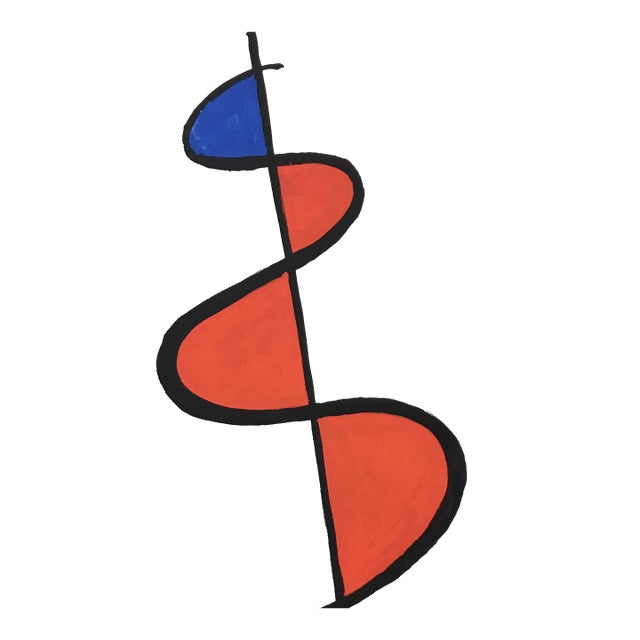 Alexander Calder Zurich 4 Original Lithograph 1973 For Sale