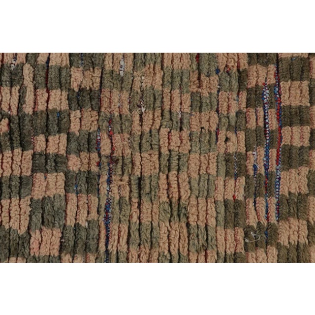 1950s Azilal Moroccan Runner Rug in Polychromatic Tribal Patterns by Rug & Kilim For Sale In New York - Image 6 of 6