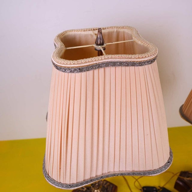 Brown Metal Table Lamps, 1960s, Set of 2 For Sale - Image 8 of 13