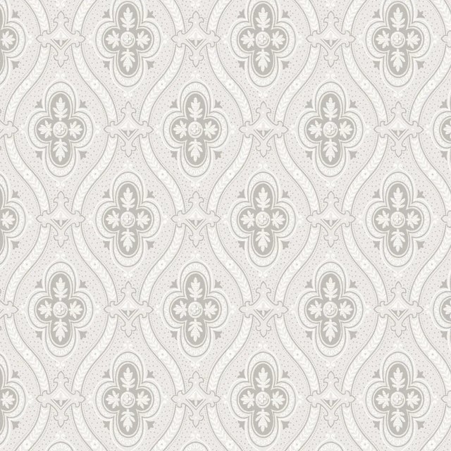 Sample - Borastapeter Pigkammaren Wallpaper in Grey For Sale