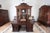 Brown Neo-Renaissance Oak Double-Sided Writing Desk For Sale - Image 8 of 8