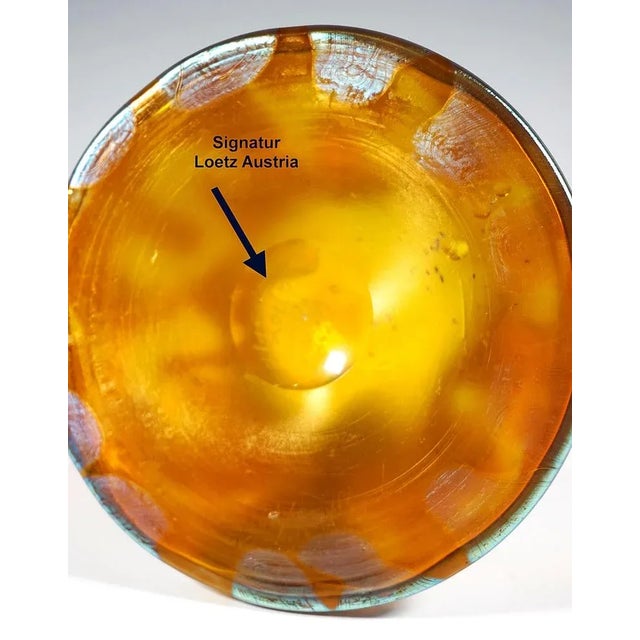 Art Nouveau Glass & Bronze Vase from Loetz, Former Austria-Hungary, 1900s For Sale - Image 6 of 9