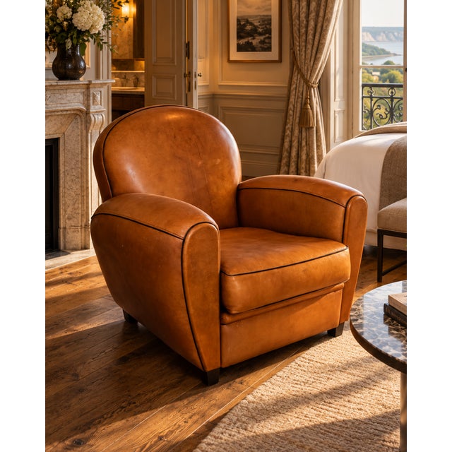 Mid-Century Modern Bowler Club Chair, 1980s For Sale - Image 3 of 9