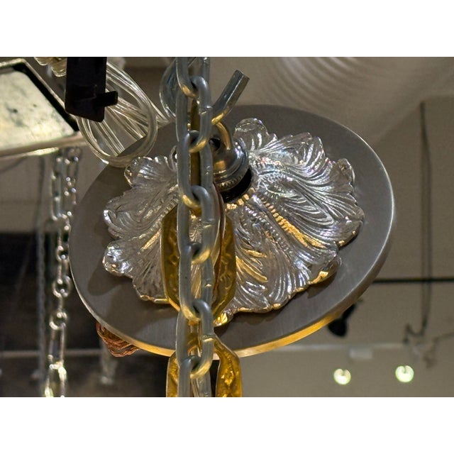 Silver Barry Goralnick for Visual Comfort Burnished Silver Hatton Pendant, Large For Sale - Image 8 of 12