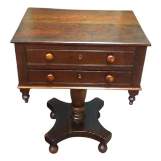 Antique Cherry Empire Table, Accent Table For Sale