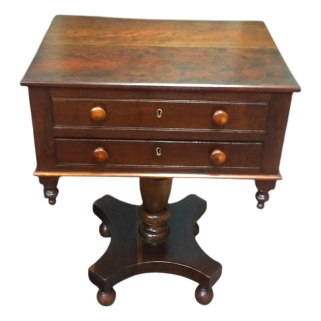 Antique Cherry Empire Table, Accent Table For Sale