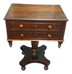 Antique Cherry Empire Table, Accent Table