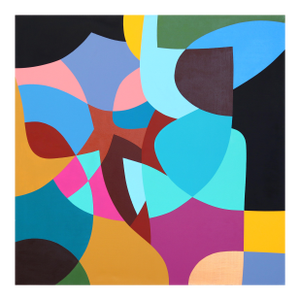 Tree of Life - Abstract Vibrant Colorful Geometric Shape Painting Original Artwork by Federico Pinto Schmid