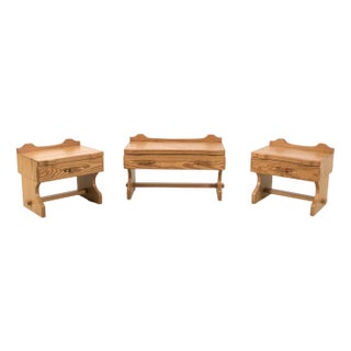 Vintage Pine Cabinets, Set of 3 For Sale