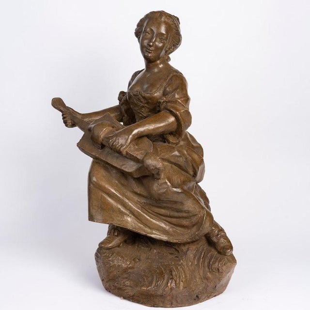 Antique Napoleon III Terracotta Sculpture, 1800s For Sale - Image 6 of 10