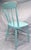 Vintage Chippy Turquoise Wooden Farmhouse Shabby Chic Accent Chair For Sale In Portland, ME - Image 6 of 13