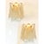 Early 21st Century Sanded Champagne Rondini Murano Wall Sconces by Simoeng, Set of 2 For Sale - Image 5 of 11