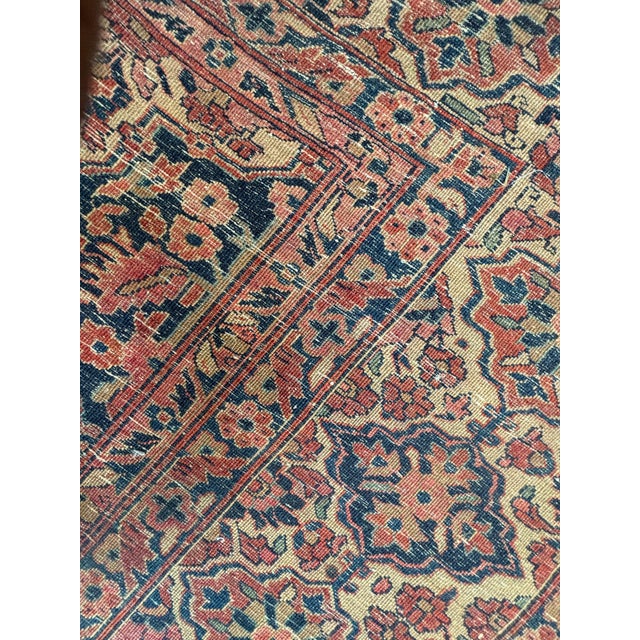 Antique Persian Sarouk , 9' X 11'9" For Sale - Image 4 of 5