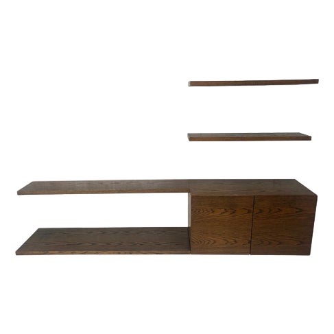 Wenge Wood Wall Unit, 1960s For Sale