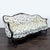 This 3-seat sofa features a sturdy carved wood frame and soft floral-patterned upholstery in calming shades of green and...