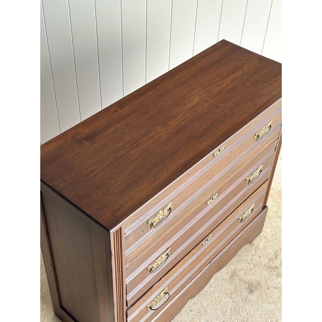 Antique Victorian Wooden Chest of Drawers, C. 1890–1910 For Sale - Image 9 of 18