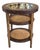 Rustic British Colonial Rattan Style 3 Tiered Round Side Table Attrib. To Maitland-Smith For Sale