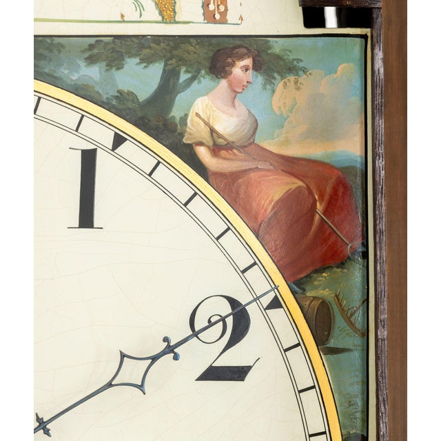 Brown George IV Mahogany and Oak Longcase Clock, by Joseph Whiston For Sale - Image 8 of 17