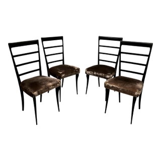 Set of 4 Vintage Italian Dining Chairs For Sale