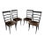 Set of 4 Vintage Italian Dining Chairs For Sale