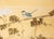 "Tit and Chrysanthemums", Showa Era Japanese Painted Silk Bybu Screen For Sale - Image 10 of 18