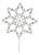 Jeweled Snowflake Stem (Set of 4) For Sale